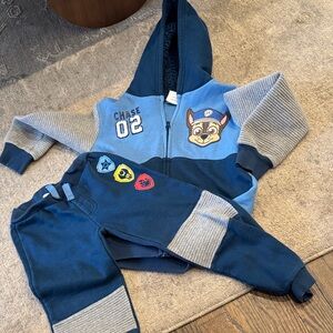 Paw patrol Blue and Gray Paw Patrol Hoodie and Pants Set